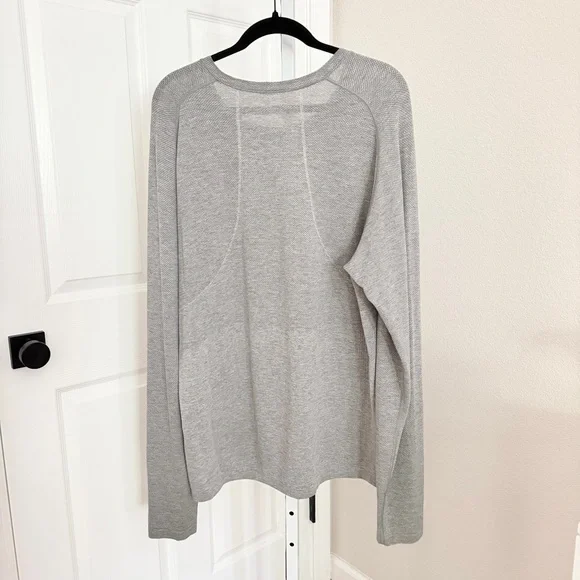 Lululemon Metal Vent Tech Long Sleeve Shirt Men’s Size XXL Gray Long Sleeve - Picture 2 of 5